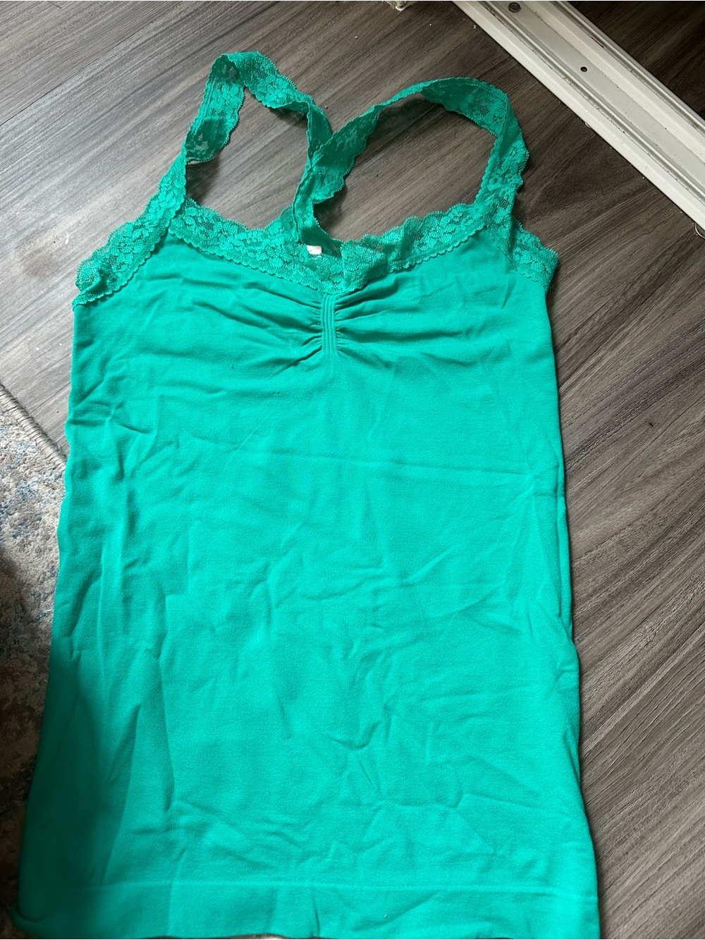La SENZA Teal Lace-Trim Camisole